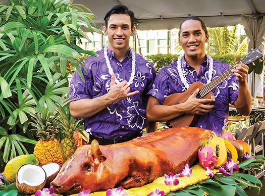 gourmet pork luau feast